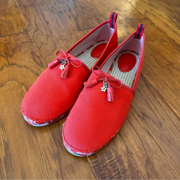 Coach Red Flats with Charm Detail - Picture 1 of 6